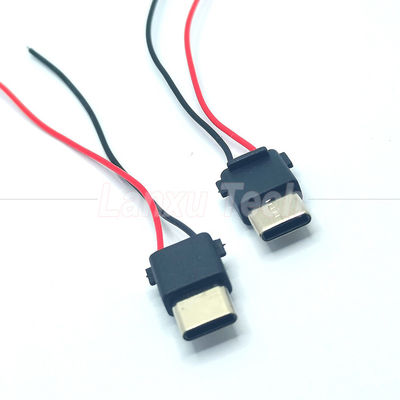 USB Type C 2 Pin Male Plug Connector Cable для телефонного энергобанка