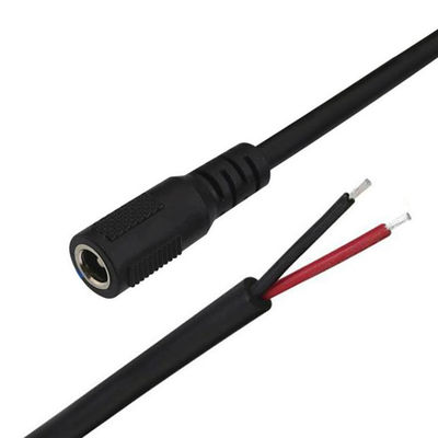 CUSTOM DC Supply Input Jack 2.1x5.5mm Мужчина Женщина Коннектор с розеткой для открытия DC Pigtail Power Cable