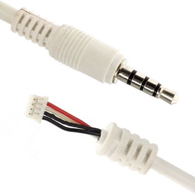 Специальный белый 3,5 мм TRRS Audio DC Jack к JST Connector 2,0 мм 2,54 мм кабель для сборки