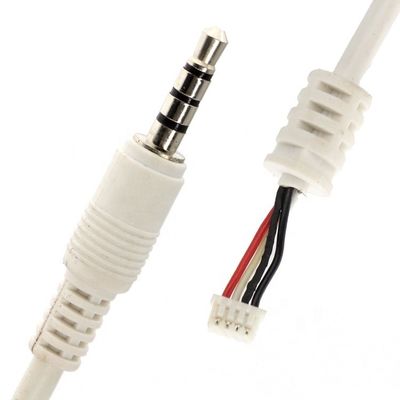 Специальный белый 3,5 мм TRRS Audio DC Jack к JST 2,0 мм 2,54 мм кабель сборки коннектора
