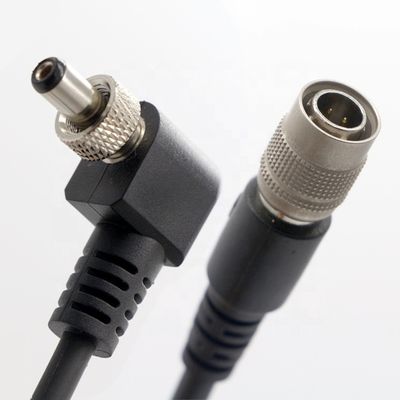 OEM винтовая блокировка 90 градусов правый угол 5V 12V мужчина к женщине 5.5x2.1 мм 5.5X2.5 мм постоянного тока кабеля питания