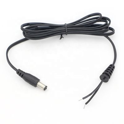 Мужчина Женщина Диссертационный ствол Jack 2.1x5.5 мм к открытому Pigtail Диссертационный зарядный кабель