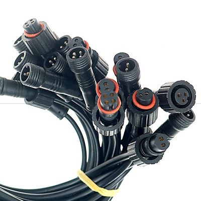 Настройка IP67 IP68 водонепроницаемая M12 2pin 3pin 4pin M12 DC для открытия обнаженных проводов Конечный кабель для светодиодного света