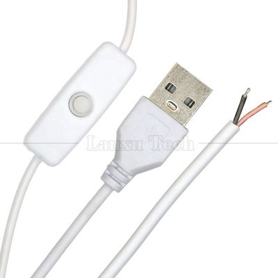 DIY 1m Управляющий отключается отключается Открытый провода USB кабель переключателя для светодиодной световой лампы