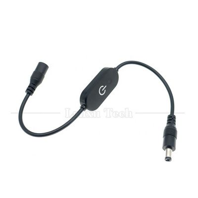 12В мужчина-женщина 5.5x2.1 Баррельный Jack DC Power Led Dimmer Switch Cable для светодиодного освещения
