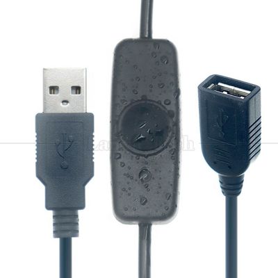 Водонепроницаемое крыло индикаторный свет мужчина-женщина USB питание ОТЗАВЛЕННО кабель переключателя зарядки для светодиодных ламп