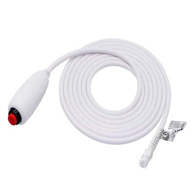 Специальный RJ11 6Pin 4Core Single Button Hand Grip Сестринский звонковый кабель с клипом для сестринской станции
