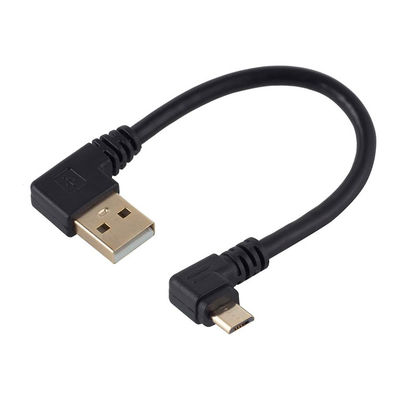 Угол USB в L-образный левый угол 90 градусов Micro V8 расширение кабеля для зарядки данных