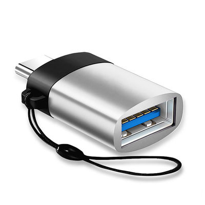Портативный мини шнуровой металлический корпус OTG типа C 3.1 Мужчина на USB 3.0 Женщина адаптер