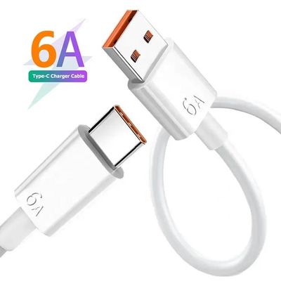 Сверхбыстрая зарядка 6А тип C USB кабель для зарядки данных для мобильного телефона