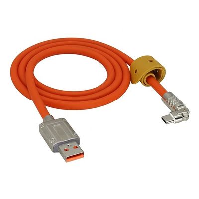 180 градусов вращающаяся быстрая зарядка 120w 6A Силиконовый USB Micro Type C кабель для мобильного телефона Android