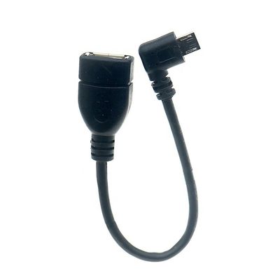 Портативный короткий 90-градусный правый угол Micro V8 на USB женский разъем OTG кабель адаптера для телефона ноутбук