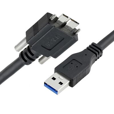 Сверхскоростные данные 5Gbps винтовая блокировка панель установка Micro B 3.0 на USB 3.0 кабель расширения