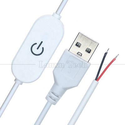5В 1м включенный отключенный контроллер USB для открытия проводов Конец кабеля сенсорный тонировщик для 3w 5w светодиодной световой лампы