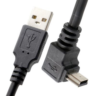 OEM Правый левый Вверх Вниз Угол 90 градусов MINI USB кабель для PS3 контроллер MP3 Камера