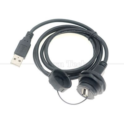 Водонепроницаемая мужская к женской панели монтаж USB типа А порт соединителя расширительный кабель