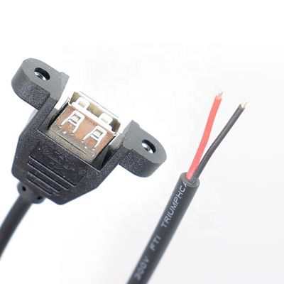 Настраиваемая панель USB типа А женского типа для открытия обнаженных концов проводов кабеля