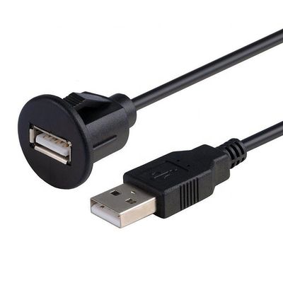 CUSTOM 1M Car Dashboard Flush USB мужской на USB женский кабель для установки панели