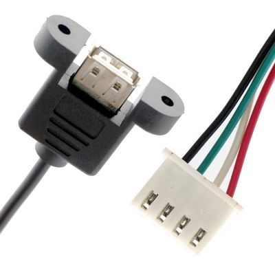 Специальный винтовой блокировщик женской панели USB 2.0 типа А до JST XH PH SH сборный кабель