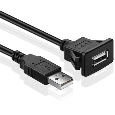 Панель приборопроводной панели Snap Socket Мужчина-женщина USB расширительный кабель
