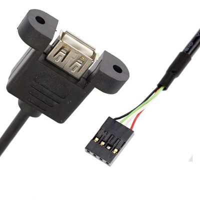 Специальное винтовое блокировочное отверстие 1M 2M женское USB A панель монтажа на кабель соединителя Dupont
