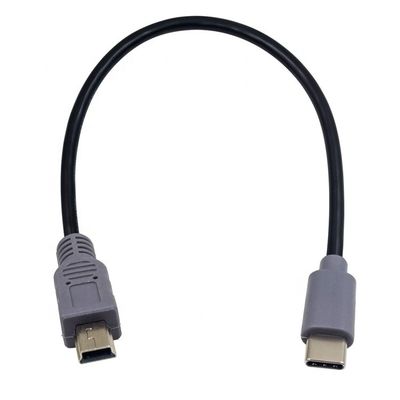 Зарядка данных USB Type C на Mini 5 Pin USB OTG кабель адаптера для видеокамеры телефона