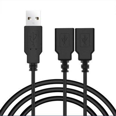 Оригинальный OEM 2m 1 Мужчина на 2 Женщины Y USB разделительный кабель для зарядки