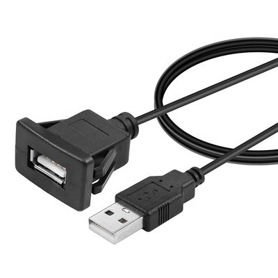 Водонепроницаемая панель для сброса воды Монтаж мужской к женской розетки USB расширение проволока кабеля для автомобиля грузовик лодка мотоциклетная приборная панель