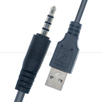 1M USB на 3,5mm 4 полюса DC Audio Jack Расширительный кабель для автомобильного динамика