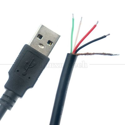 Специальное изготовление USB мужской на обнаженный голый провод открытый конец кабель с хвостом