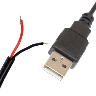 OEM USB 2.0 Мужчина для открытия Стриптированный консервированный сварка голый 2 провода конец хвостовой зарядный кабель