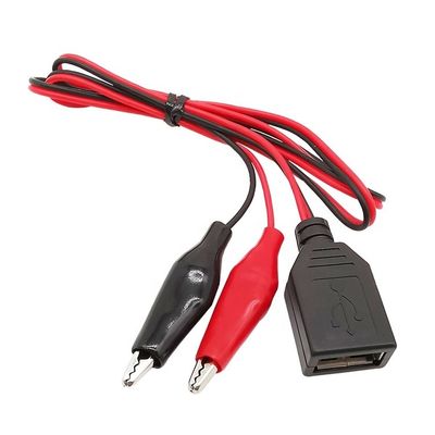 Крокодил зажимает аллигатора зажимает на USB женский тест проволока адаптер кабеля