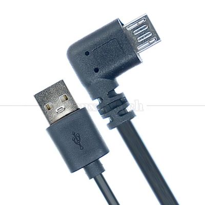 0.5M 1M 2M Зарядка данных под прямым углом Микро на USB зарядное кабель для телефона планшет GPS