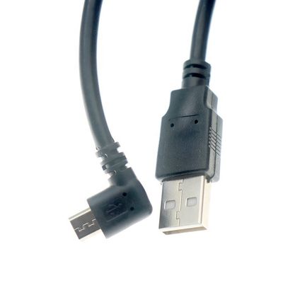 Персонализированный 1m 2m 3m 5m 90 градусов левый угол Micro B 5p к USB A мужской кабель