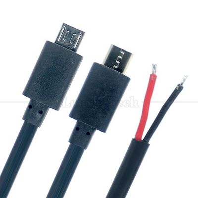 Тяжелый ток 20AWG 5A Голые провода Открытый ремонт Микро-USB кабель для датчика Raspberry Pi