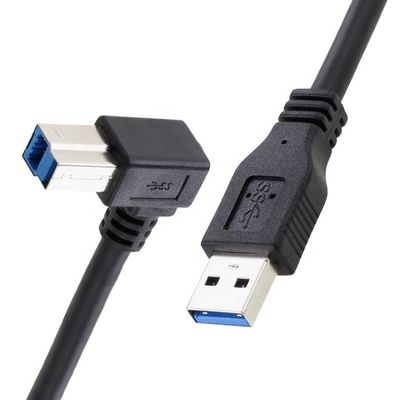 Высокоскоростной кабель 5 Гбит/с 90 градусов правого угла USB 3.0 от мужского типа до USB B для принтера Epson HP