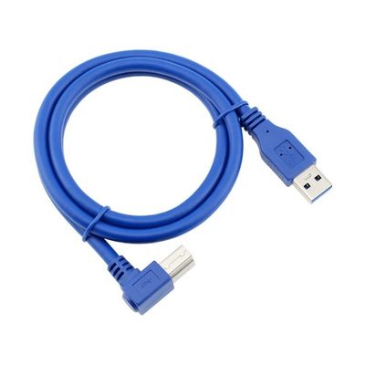 Высокоскоростной 5 Гбит/с 90 градусов правоугольный USB 3.0 мужской USB Type B принтер кабель для Epson HP