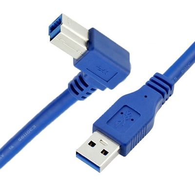 Высокоскоростной 5 Гбит / с 90 градусов правоугольный USB 3.0 мужской к типу B принтер кабель для Epson HP