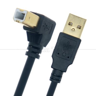 Справа влево вверх вниз угол 90 градусов угол USB A в USB B кабель для сканера принтера