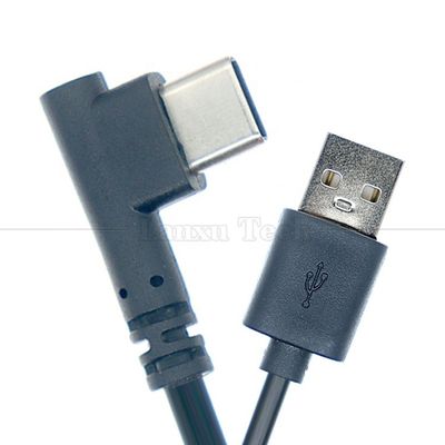 1M 1.5M 2M 3M Синхронизация данных зарядка под углом 90 градусов USB Type C кабель зарядки для камеры телефона планшет