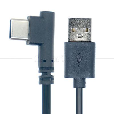 Качественный 90-градусный прямоугольный кабель USB для зарядки данных типа C для камеры телефона