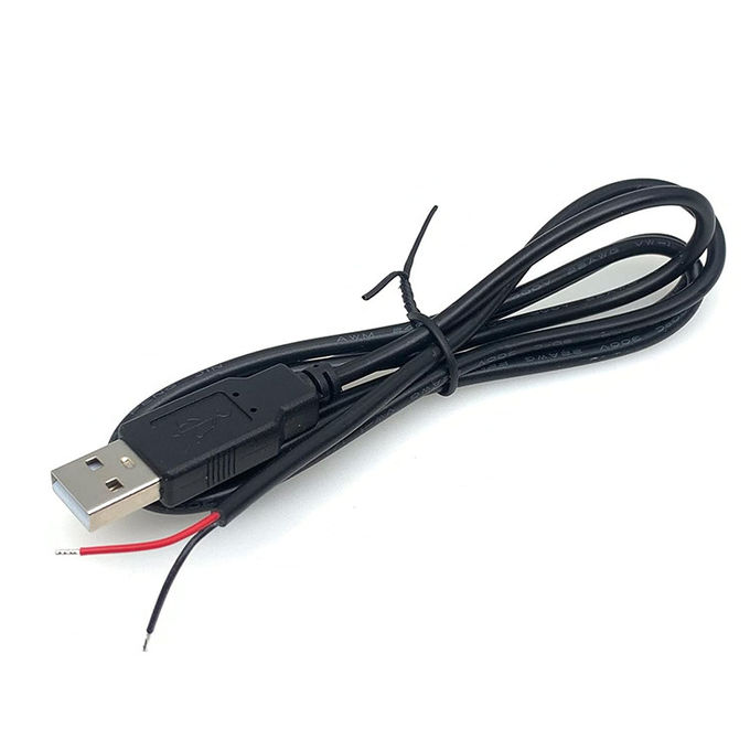 5V USB для открытия снятых консервированных обнаженных проводов конец Pigtail кабель зарядного устройства для светодиодного светодиода 6