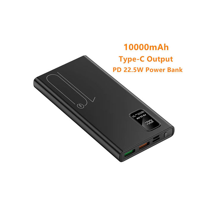 Наружный портативный 10000mah PowerBank LED дисплей PD QC3.0 22.5W быстрая зарядка Slim Power Banks 10000mAh USB-C зарядное устройство для iphone 15 0