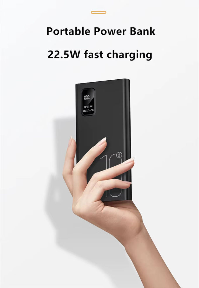 Наружный портативный 10000mah PowerBank LED дисплей PD QC3.0 22.5W быстрая зарядка Slim Power Banks 10000mAh USB-C зарядное устройство для iphone 15 2
