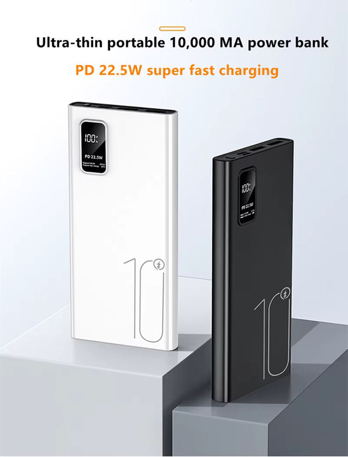 Наружный портативный 10000mah PowerBank LED дисплей PD QC3.0 22.5W быстрая зарядка Slim Power Banks 10000mAh USB-C зарядное устройство для iphone 15 1